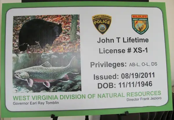 West Virginia's Lifetime Fishing License