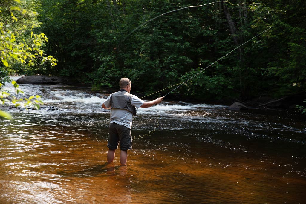 Someone Fishing in Michigan